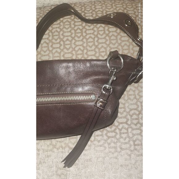 Vintage Coach 1417 East West Legacy Shoulder Bag in Brown Soft Leather 1417 - Picture 4 of 11